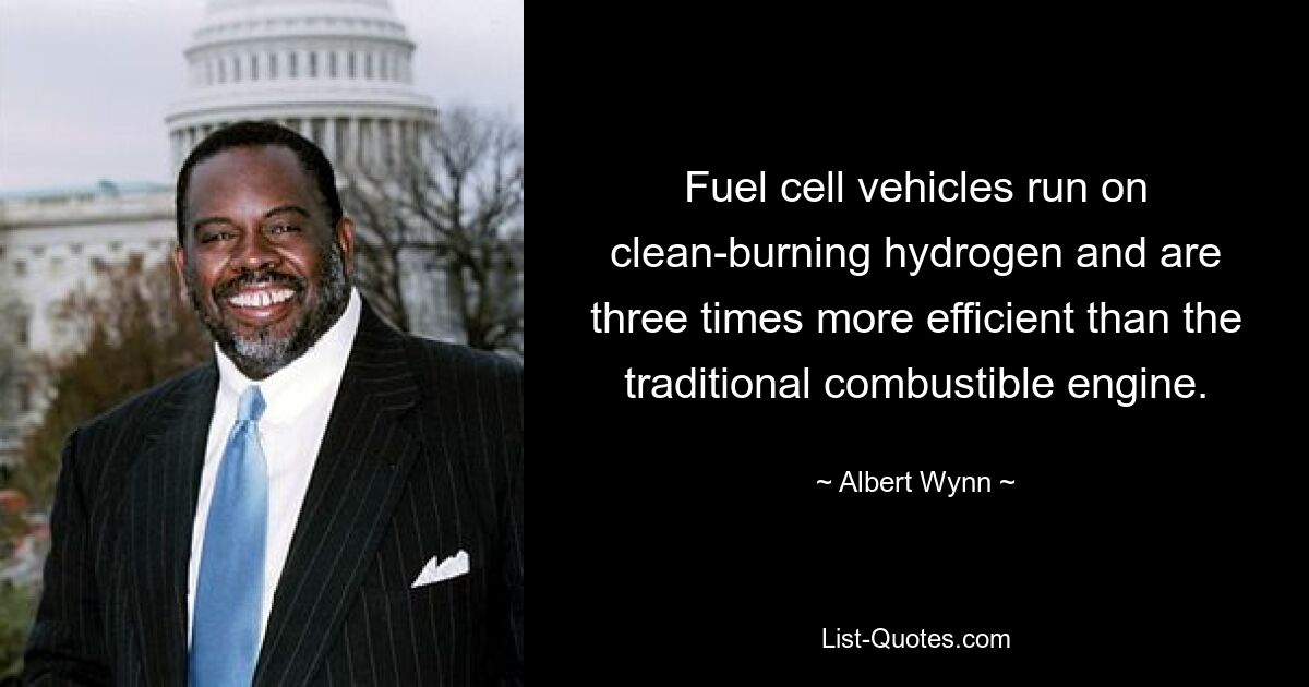 Fuel cell vehicles run on clean-burning hydrogen and are three times more efficient than the traditional combustible engine. — © Albert Wynn