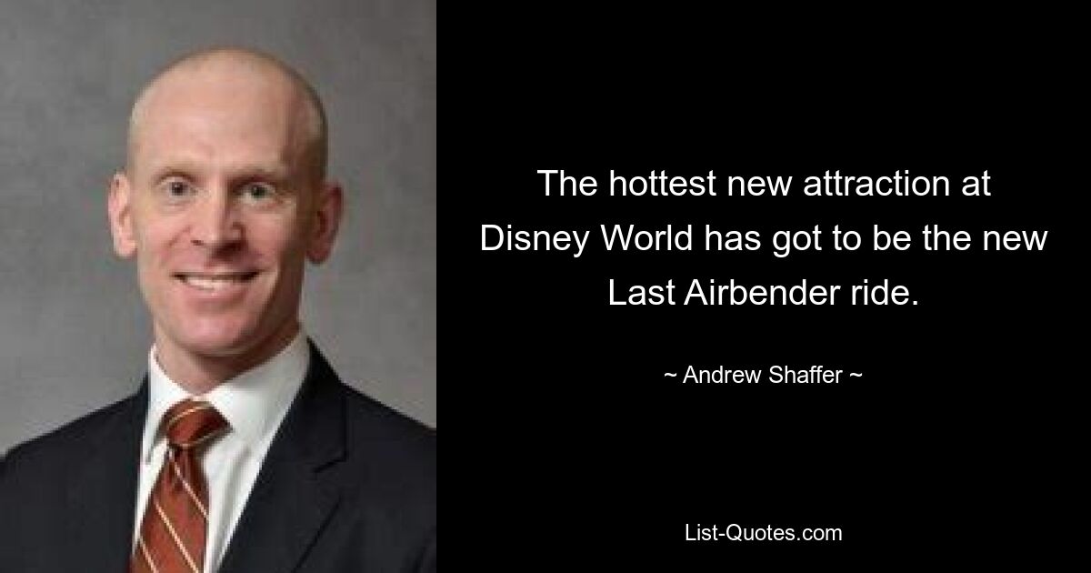 The hottest new attraction at Disney World has got to be the new Last Airbender ride. — © Andrew Shaffer