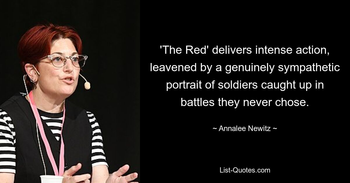 'The Red' delivers intense action, leavened by a genuinely sympathetic portrait of soldiers caught up in battles they never chose. — © Annalee Newitz