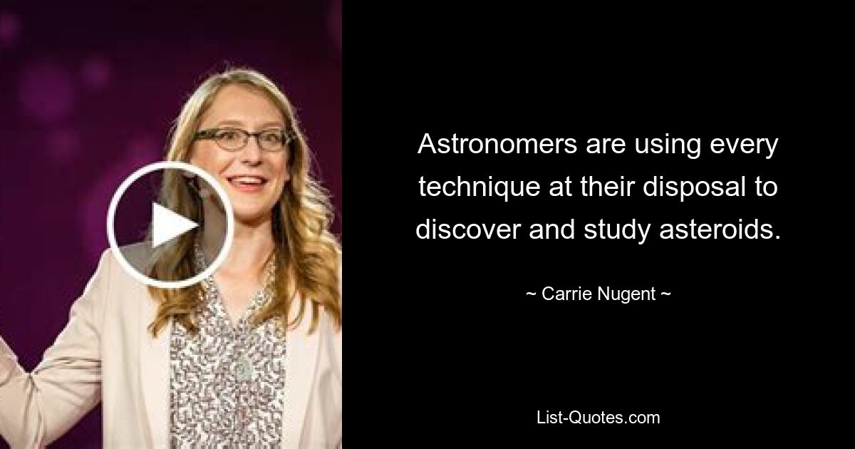 Astronomers are using every technique at their disposal to discover and study asteroids. — © Carrie Nugent