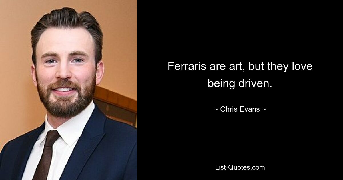 Ferraris are art, but they love being driven. — © Chris Evans