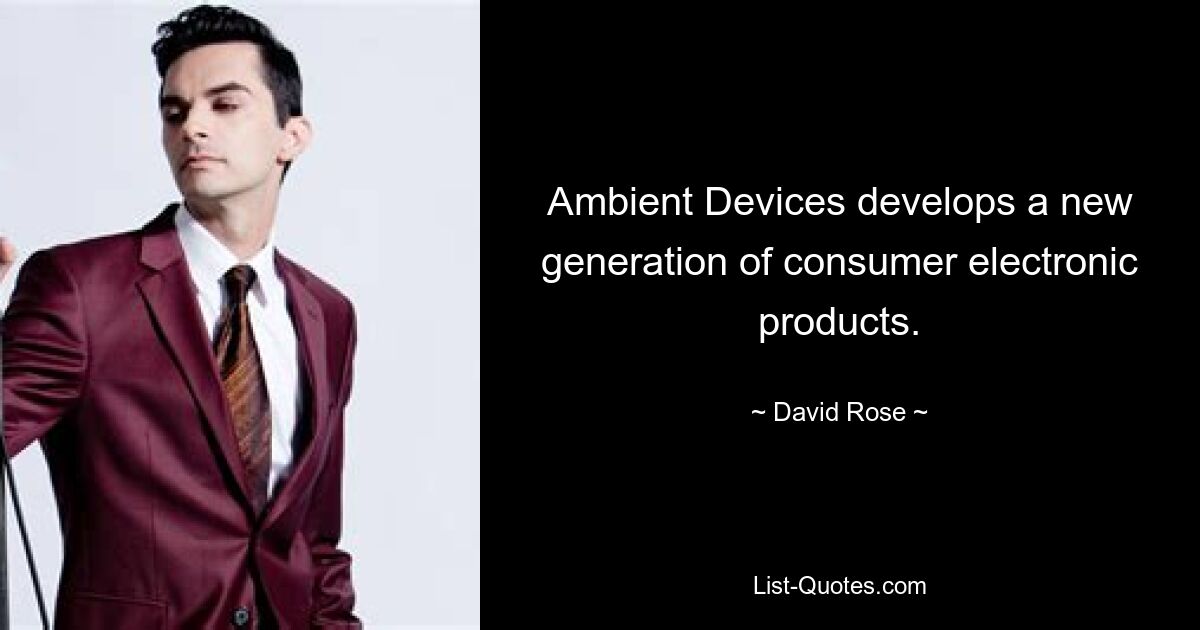 Ambient Devices develops a new generation of consumer electronic products. — © David Rose