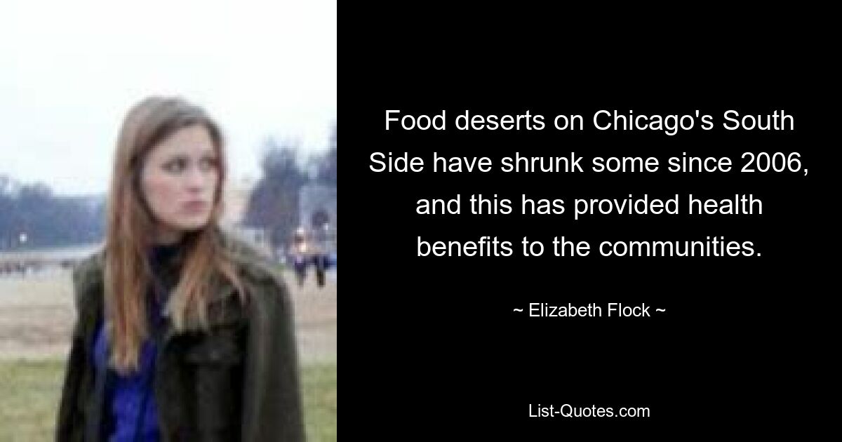 Food deserts on Chicago's South Side have shrunk some since 2006, and this has provided health benefits to the communities. — © Elizabeth Flock