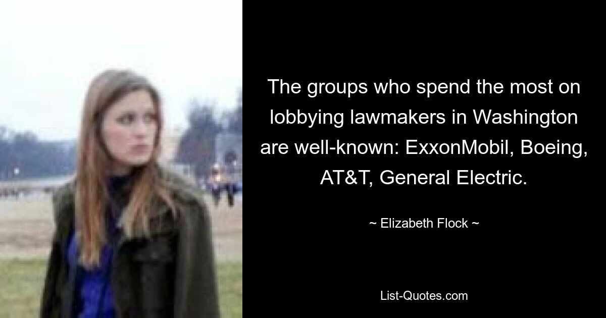 The groups who spend the most on lobbying lawmakers in Washington are well-known: ExxonMobil, Boeing, AT&T, General Electric. — © Elizabeth Flock