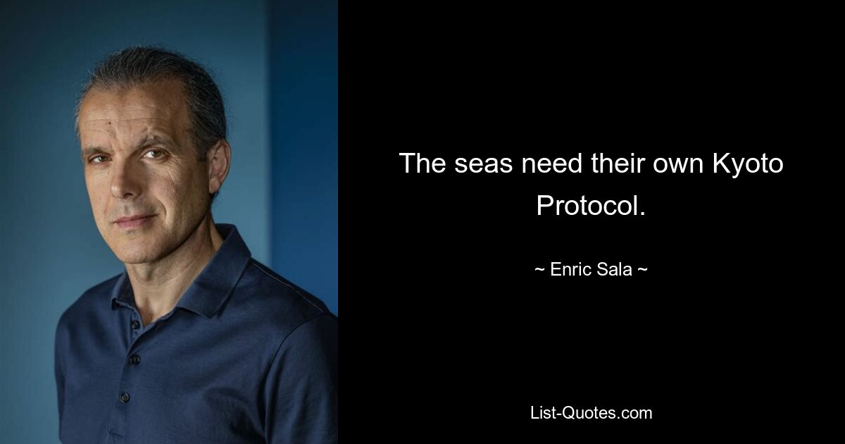 The seas need their own Kyoto Protocol. — © Enric Sala