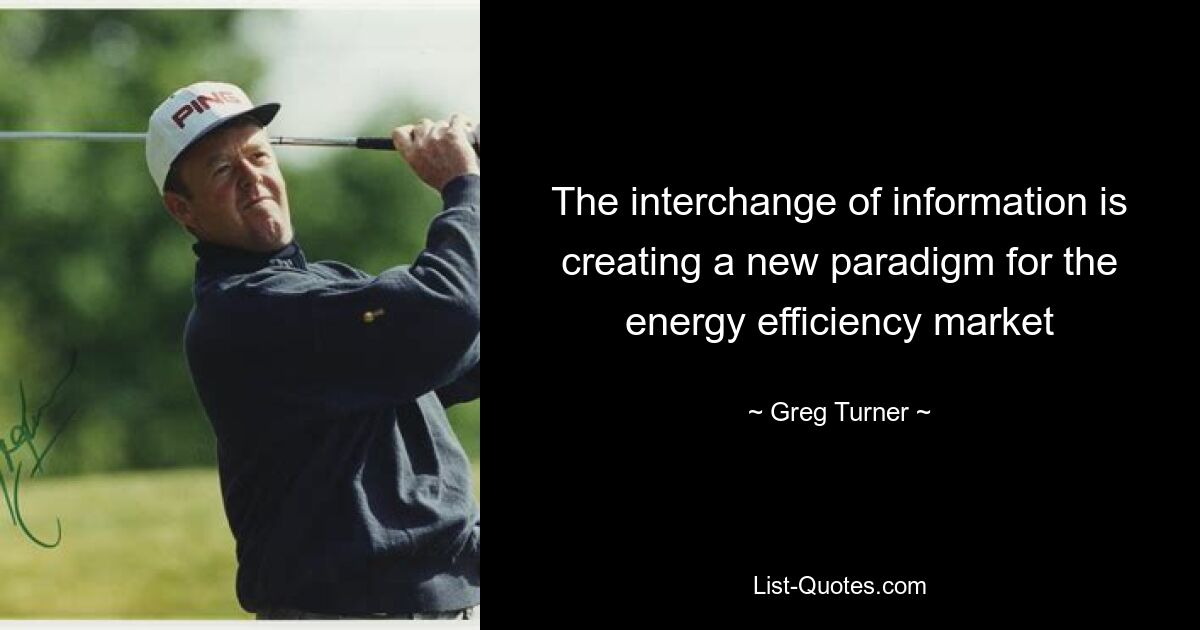 The interchange of information is creating a new paradigm for the energy efficiency market — © Greg Turner