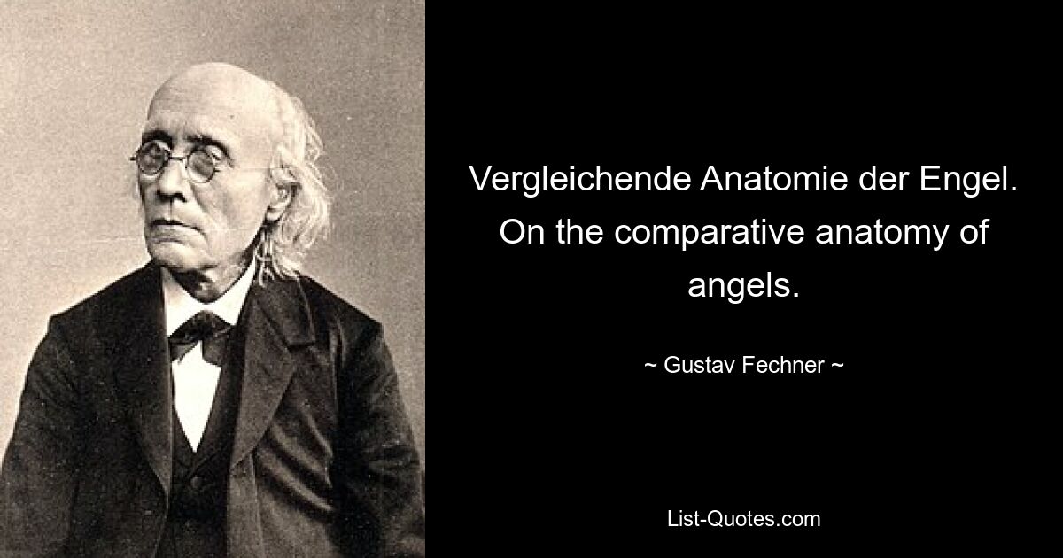 Vergleichende Anatomie der Engel.
On the comparative anatomy of angels. — © Gustav Fechner