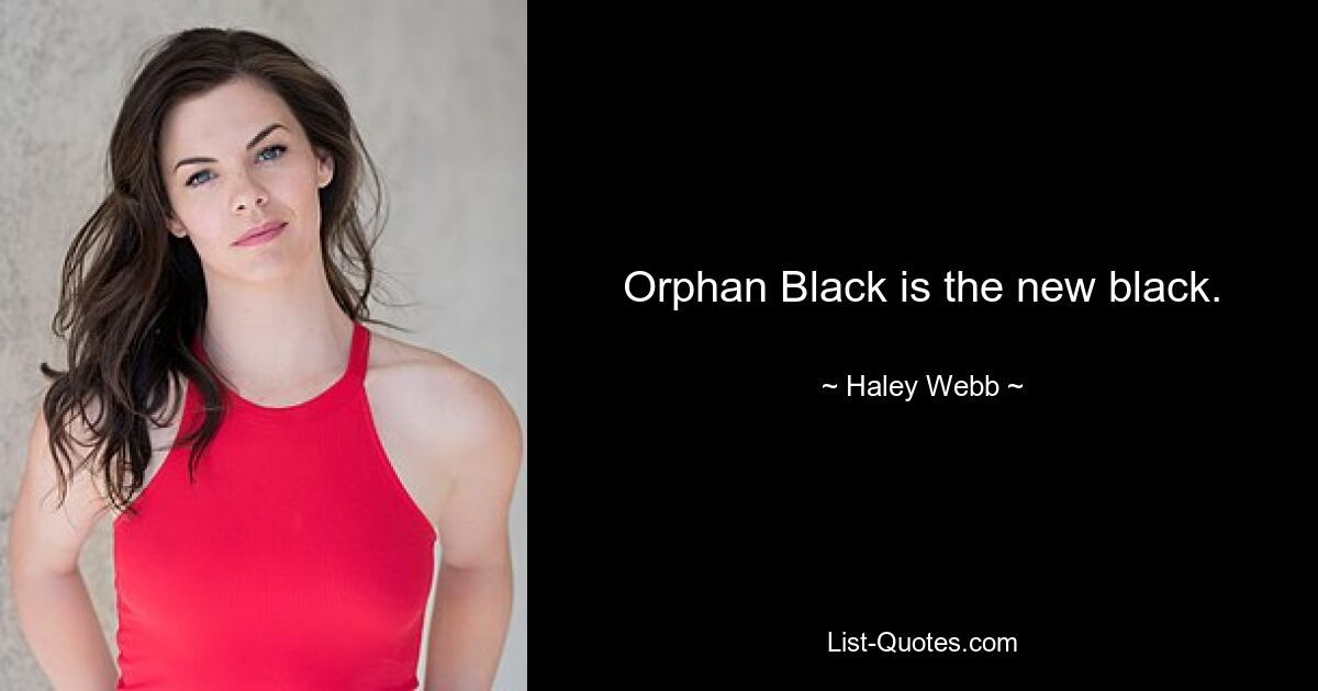 Orphan Black — новый черный. — © Хейли Уэбб