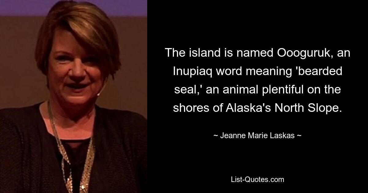 Die Insel trägt den Namen Oooguruk, ein Inupiaq-Wort, das „Bartrobbe“ bedeutet, ein Tier, das an den Ufern des Nordhangs Alaskas reichlich vorhanden ist. — © Jeanne Marie Laskas