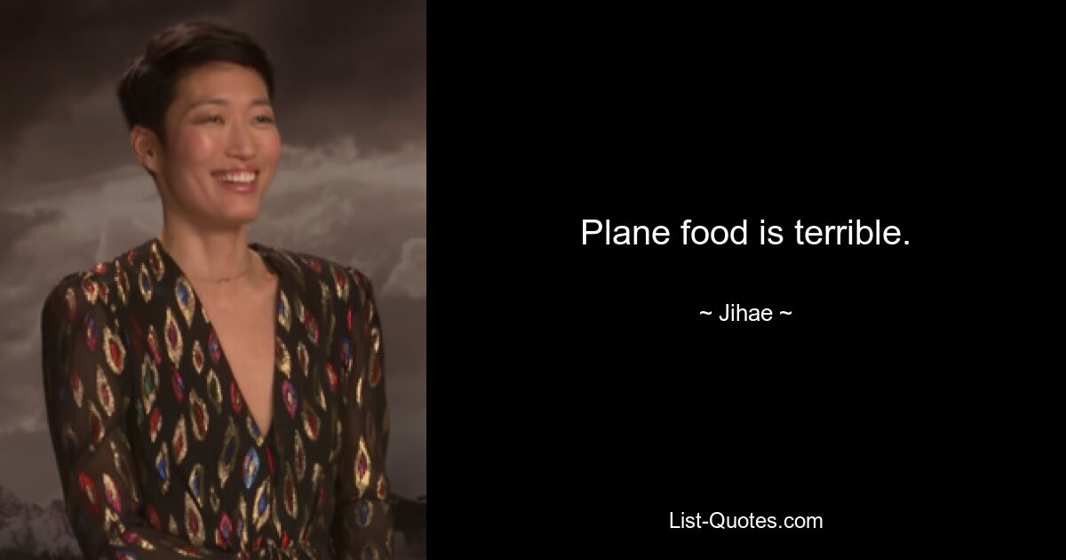 Plane food is terrible. — © Jihae