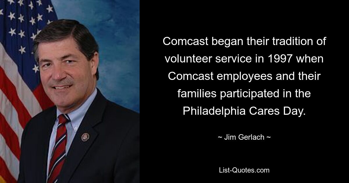 Comcast began their tradition of volunteer service in 1997 when Comcast employees and their families participated in the Philadelphia Cares Day. — © Jim Gerlach