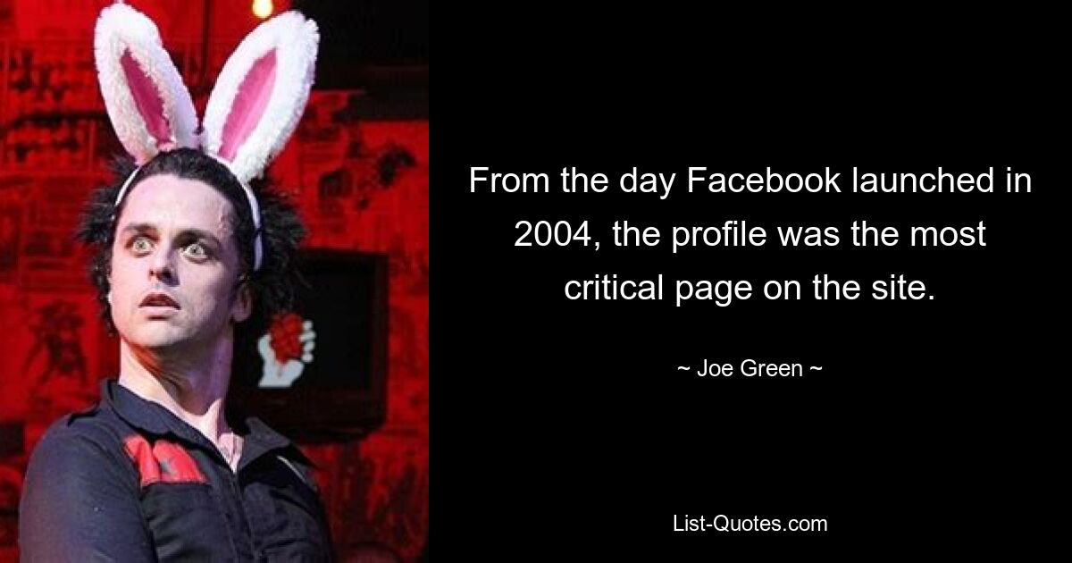 From the day Facebook launched in 2004, the profile was the most critical page on the site. — © Joe Green