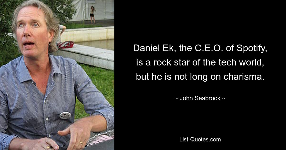 Daniel Ek, the C.E.O. of Spotify, is a rock star of the tech world, but he is not long on charisma. — © John Seabrook