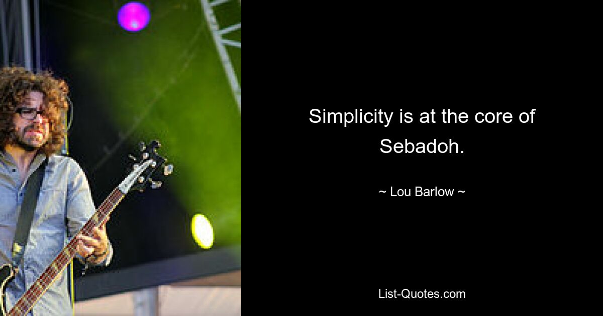 Simplicity is at the core of Sebadoh. — © Lou Barlow