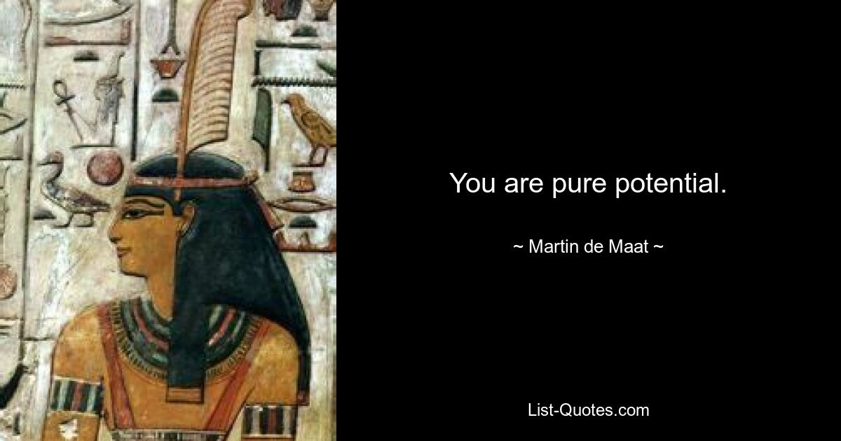 You are pure potential. — © Martin de Maat