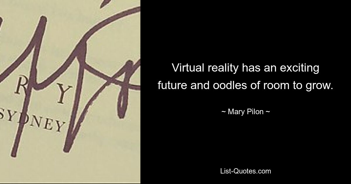 Virtual reality has an exciting future and oodles of room to grow. — © Mary Pilon