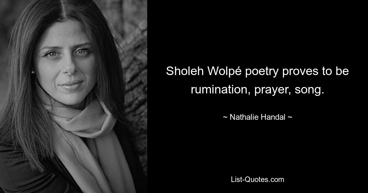 Sholeh Wolpé poetry proves to be rumination, prayer, song. — © Nathalie Handal