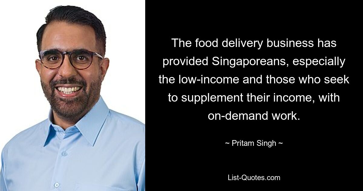 The food delivery business has provided Singaporeans, especially the low-income and those who seek to supplement their income, with on-demand work. — © Pritam Singh