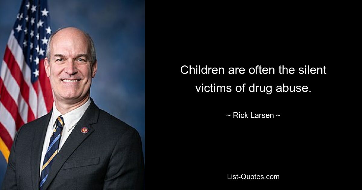 Children are often the silent victims of drug abuse. — © Rick Larsen