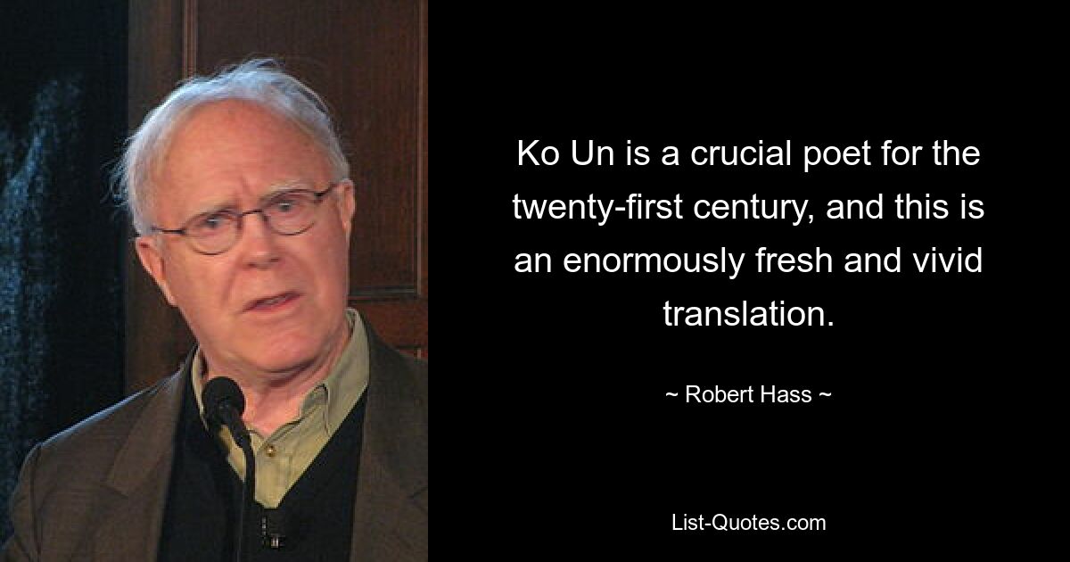 Ko Un is a crucial poet for the twenty-first century, and this is an enormously fresh and vivid translation. — © Robert Hass