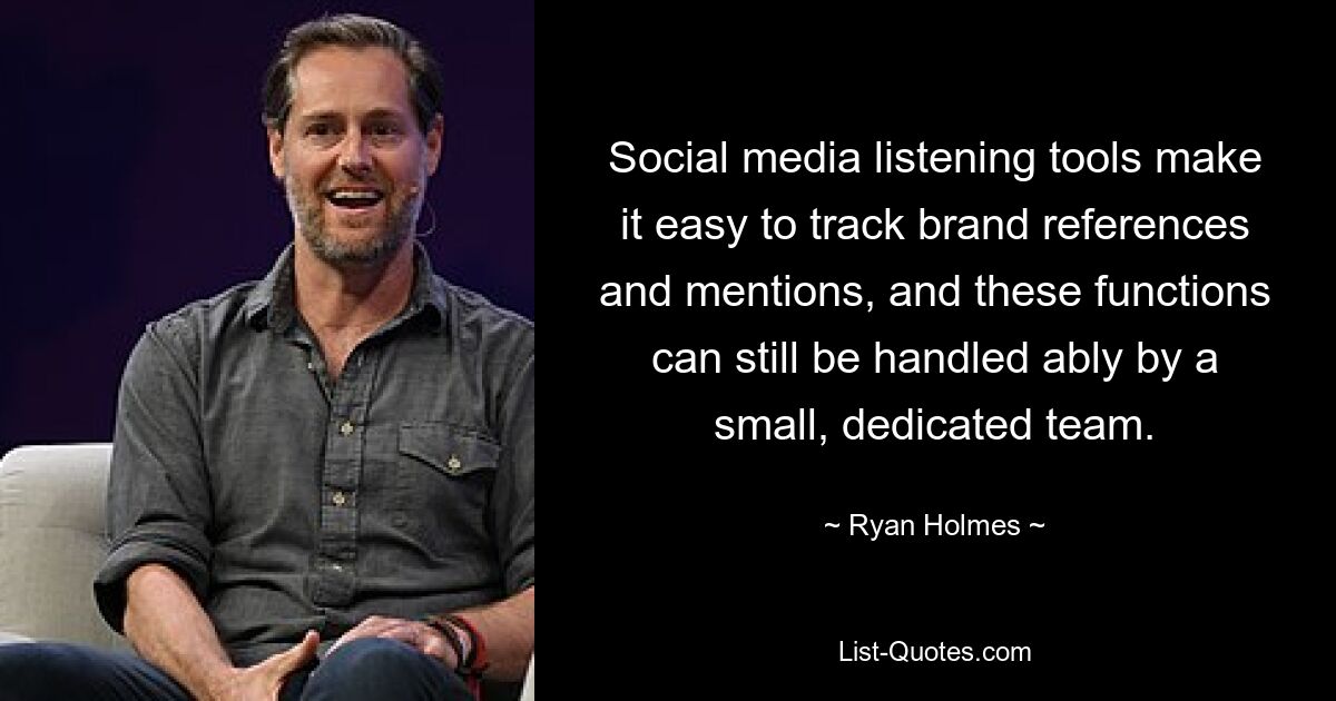 Social media listening tools make it easy to track brand references and mentions, and these functions can still be handled ably by a small, dedicated team. — © Ryan Holmes