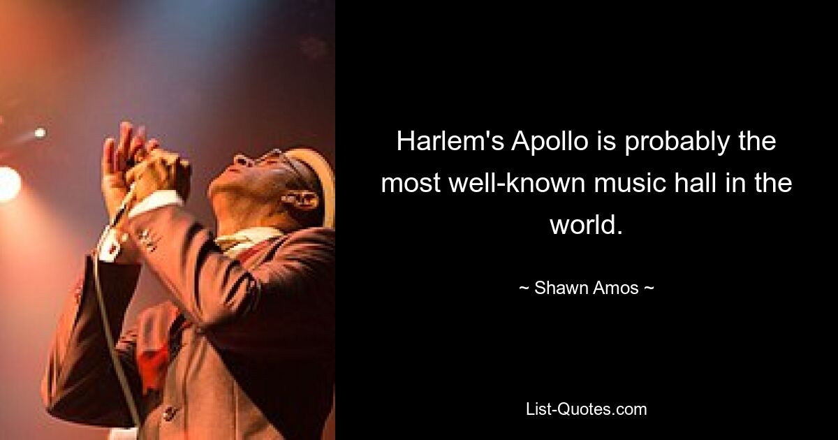 Harlem's Apollo is probably the most well-known music hall in the world. — © Shawn Amos