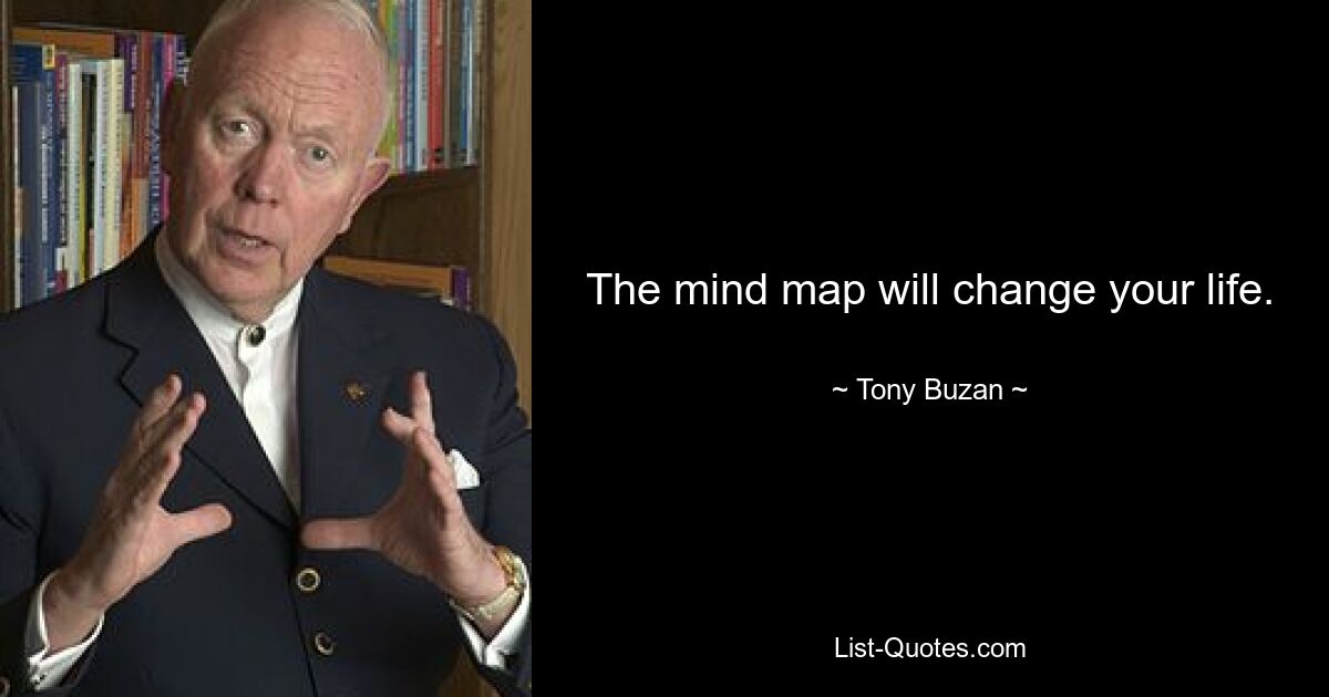 The mind map will change your life. — © Tony Buzan