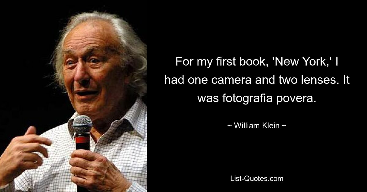 Для моей первой книги «Нью-Йорк» у меня была одна камера и два объектива. Это была фотография повера. — © Уильям Кляйн